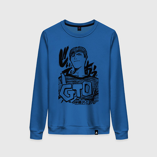Женский свитшот Эйкити Онидзука - GTO / Синий – фото 1