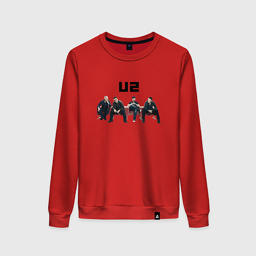 Женский свитшот U2 - A band / Красный – фото 1