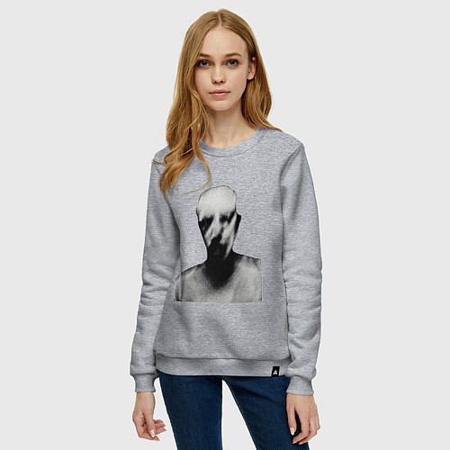Женский свитшот Фото призрака / Меланж – фото 3