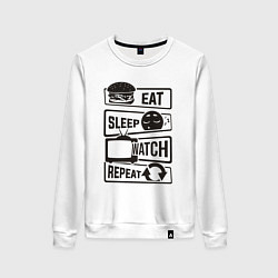 Женский свитшот Есть спать телик