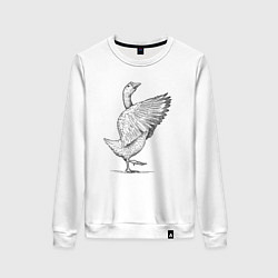 Женский свитшот Гусь встрепенусь