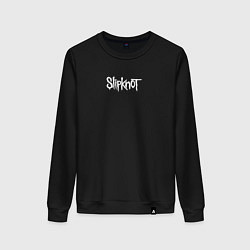 Свитшот хлопковый женский Рок группа Slipknot, цвет: черный