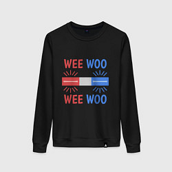 Свитшот хлопковый женский Wee woo, цвет: черный