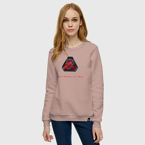 Женский свитшот Command & Conquer: Братство НОД / Пыльно-розовый – фото 3