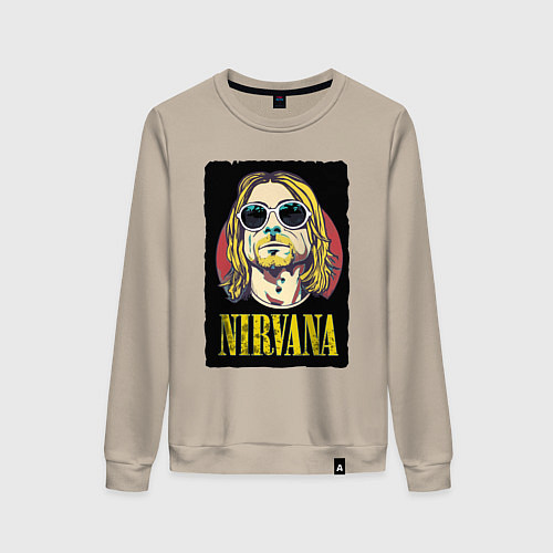 Женский свитшот Kurt в очках / Миндальный – фото 1