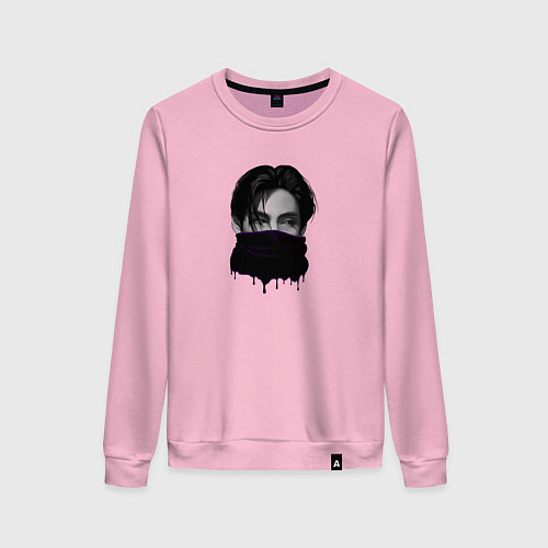 Женский свитшот Бтс тэхен арт bts / Светло-розовый – фото 1