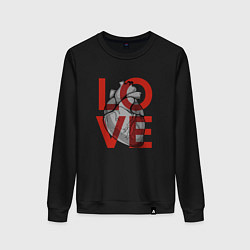 Женский свитшот Love с сердцем