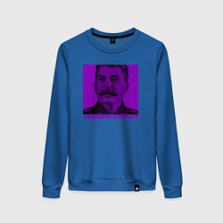 Свитшот хлопковый женский Joseph Stalin, цвет: синий