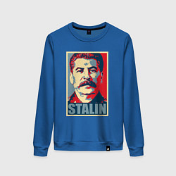 Свитшот хлопковый женский Face Stalin, цвет: синий