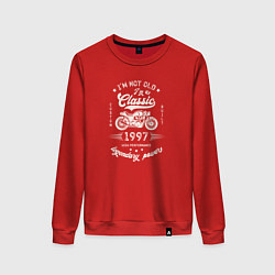 Свитшот хлопковый женский Классика 1997, цвет: красный