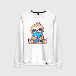 Женский свитшот Ленивец с подушкой