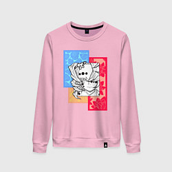 Свитшот хлопковый женский Руи, цвет: светло-розовый