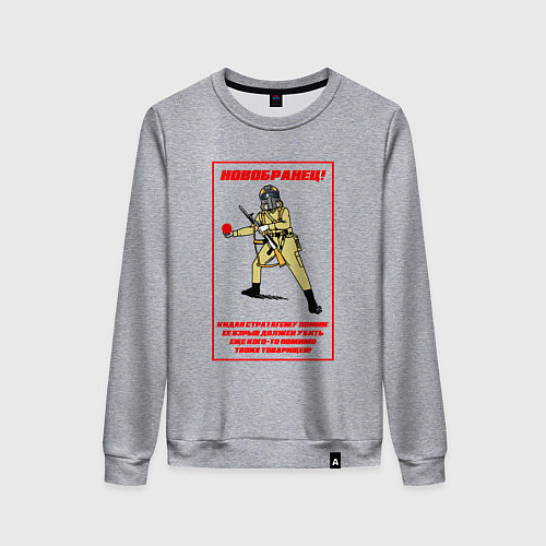 Женский свитшот Helldivers 2: Новобранец / Меланж – фото 1