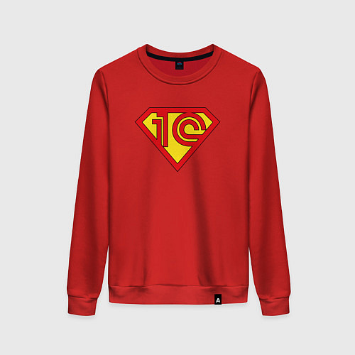 Женский свитшот Супер 1cмен / Красный – фото 1