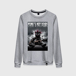 Женский свитшот Cool kitten - punks not dead