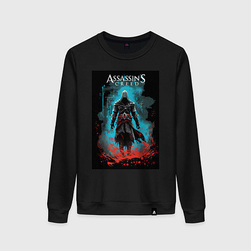 Женский свитшот Assassins creed тайное проклятье / Черный – фото 1