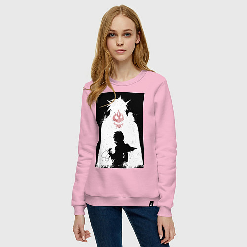 Женский свитшот Гуррен-Лаганн пронзающий небеса Симон / Светло-розовый – фото 3