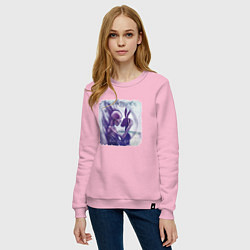Свитшот хлопковый женский The Birthday Massacre - under your spell, цвет: светло-розовый — фото 2