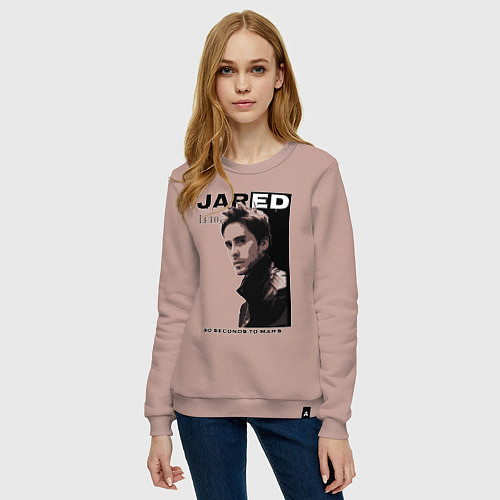 Женский свитшот Jared Joseph Leto 30 Seconds To Mars / Пыльно-розовый – фото 3