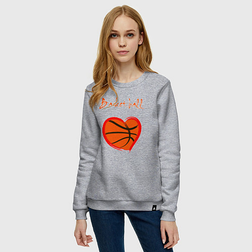 Женский свитшот Basket love / Меланж – фото 3