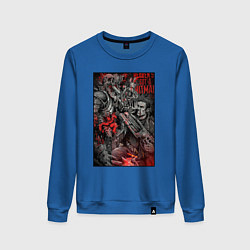 Женский свитшот Painkiller and demon - comix style