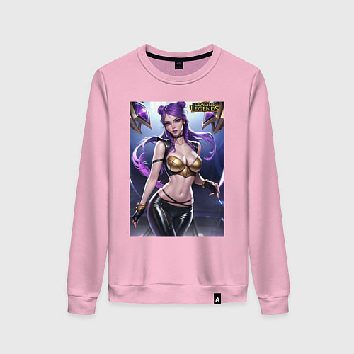 Женский свитшот Akali Kda League Of Legends / Светло-розовый – фото 1