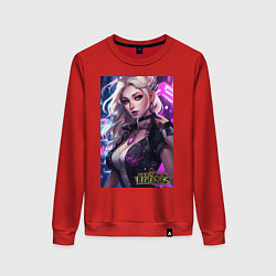 Свитшот хлопковый женский League of Legends Kaisa Kda, цвет: красный