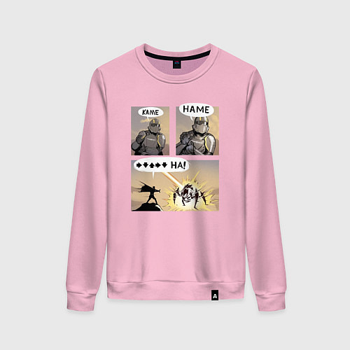 Женский свитшот Helldivers 2: Kame hame ha / Светло-розовый – фото 1