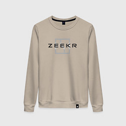 Свитшот хлопковый женский Zeecr - auto, цвет: миндальный