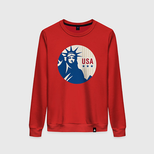 Женский свитшот Liberty USA / Красный – фото 1