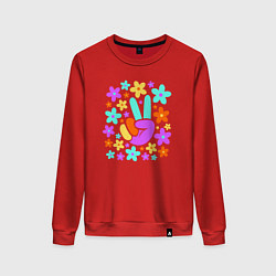Женский свитшот Flower peace