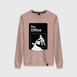 Свитшот хлопковый женский Суп и офис, цвет: пыльно-розовый