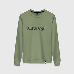 Свитшот хлопковый женский XIIIth angel, цвет: авокадо