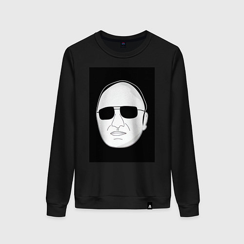 Женский свитшот Чиназес в очках мем / Черный – фото 1