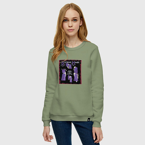 Женский свитшот Depeche Mode - Песни о вере и преданности / Авокадо – фото 3