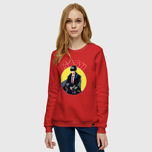 Женский свитшот Мэш Бёрндэд / Красный – фото 3