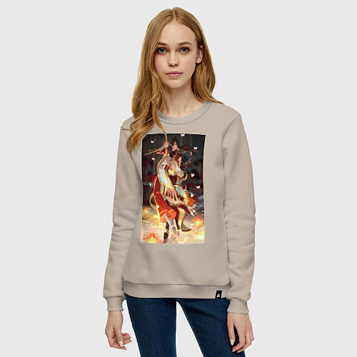 Женский свитшот Чэн Хуа Лянь Се танец / Миндальный – фото 3