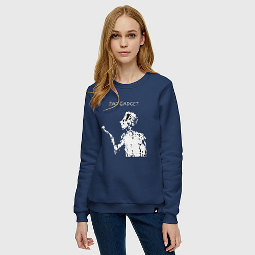 Женский свитшот Fad Gadget - Tovey live / Тёмно-синий – фото 3
