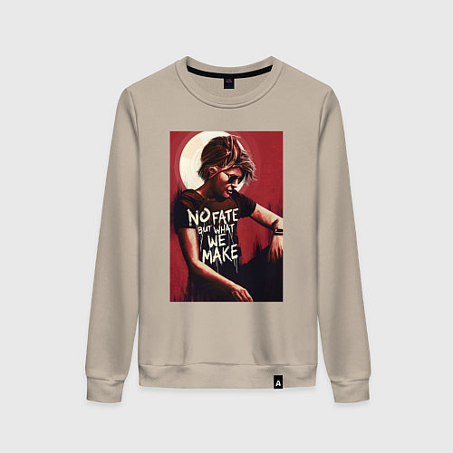 Женский свитшот Сара коннор - нет судьбы / Миндальный – фото 1