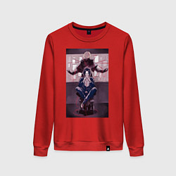 Свитшот хлопковый женский Патриотизм Луис Джеймс Мориарти, цвет: красный