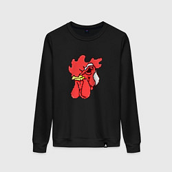 Женский свитшот Хотлайн Майами - маска петуха