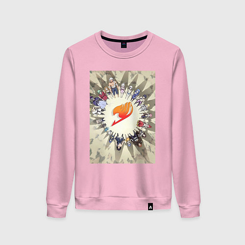 Женский свитшот Хвост Феи Люси Хартфилия / Светло-розовый – фото 1