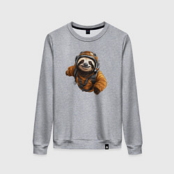 Женский свитшот Ленивец-парашютист