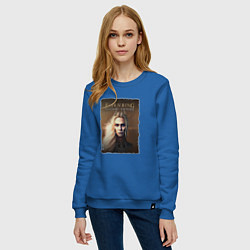 Свитшот хлопковый женский Elden ring - Shadow of the erdtree, цвет: синий — фото 2