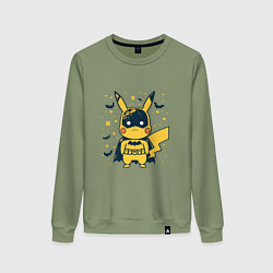 Женский свитшот Пикачу бэтмен