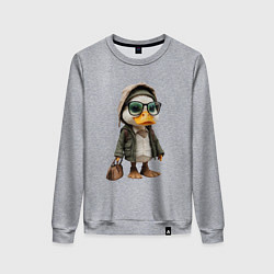 Женский свитшот Утка с сумкой