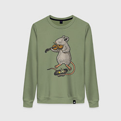 Женский свитшот Мышонок скрипач