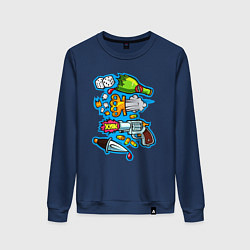 Женский свитшот Пистолет кастет и нож