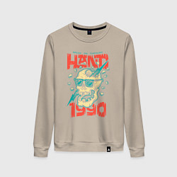 Свитшот хлопковый женский Иди напролом, цвет: миндальный