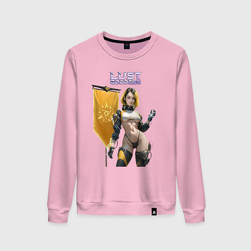 Женский свитшот Lust Goddess flag / Светло-розовый – фото 1